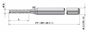 Quality Chip Breaker Geometry PCB End Mill CNC Router Bits for sale