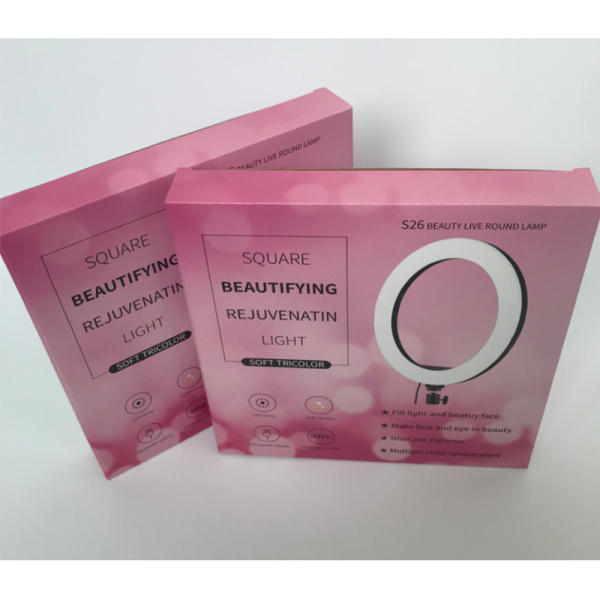 Custom B Flute Electronics Packing Boxes 250gsm For Beauty Light