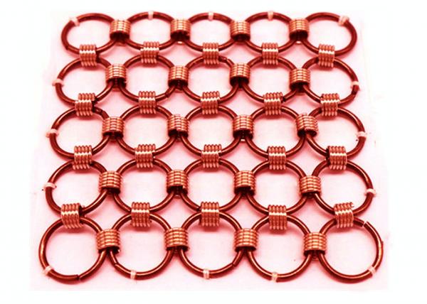 Buy Customized Chainmail Ring Metal Mesh Drapery For Shopping Mall Hotel Decoration at wholesale prices