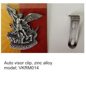 China Metal St. Michael Car Visor Clips, metal Guardian auto visor clips, metal religious gifts, on sale