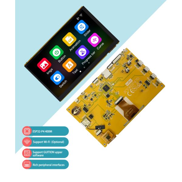 JC1060P470C_I_W JD9165 Driver Chip ESP32 Display Module for Automotive Applications 165.0*104.0 mm 7 inch lcd screen