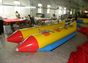 China 8 Person Customized Towable Banana Boat 0.9 mm PVC For Water Park on sale