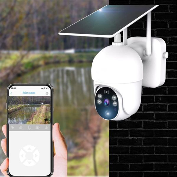 AI PIR 4G Solar Ptz Camera 850nm IR Tuya Smart Camera Wide Angle