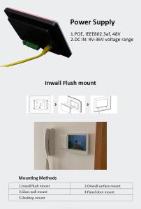 China Home Office Automation 7 Inch Embedded Panel Installed POE Power Android Tablet With Google Play Store on sale