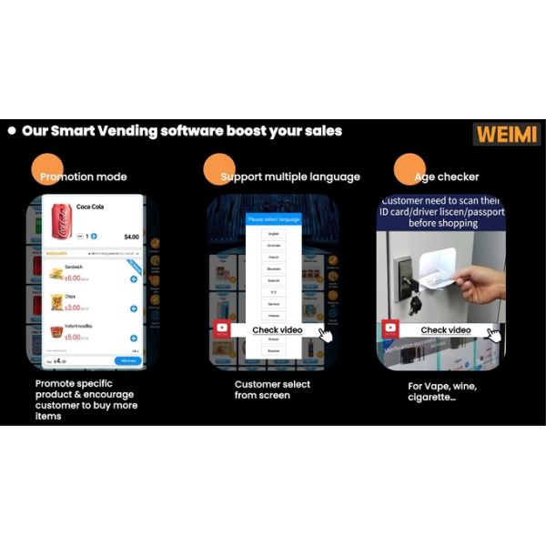 Micron Exported Globally Customized Locker Vending Machine For Eggs Cheese Fresh Flowers Vending Machine