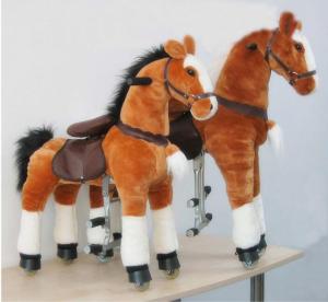China Amusement Park Equipment Mechanical Pony Kid Ride On Walking Animal Rocking Horses on sale