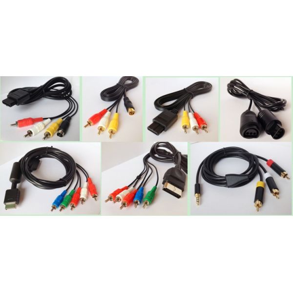 All IN1 S-AV Component Video game Cable for P2 / P3 / WII / WII U / XBOX360－RM3HC1