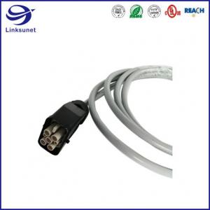 Quality Rail Transit Wire Harness With HanQ IP65 Bulkhead PC Heavy Duty Connector for sale