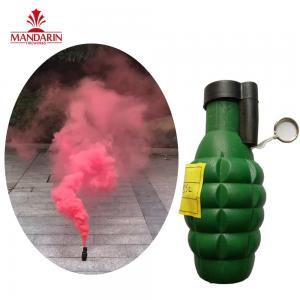 China OEM Colorful Smoke Bomb Fireworks Two Color Change Pull Lace Customized on sale