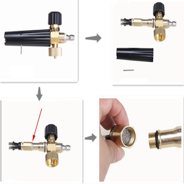 Snow Foam Lance Pure Nickel Knit Wire Mesh 14*10mm Customized OEM For Car Wash Filter