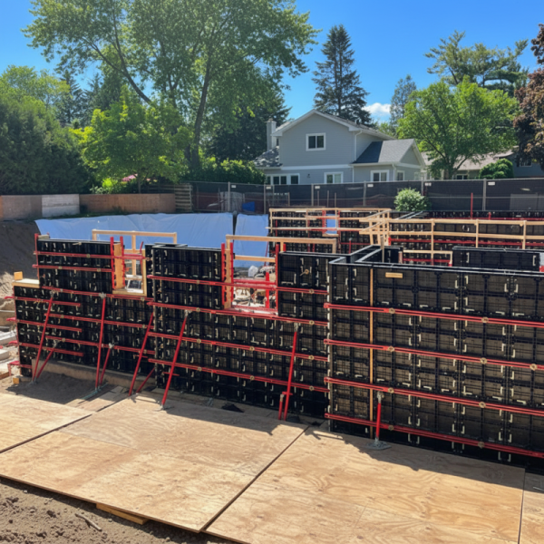 Heavy Duty Modular Plastic Formwork ABS Plastic Formwork For Concrete Walls And Column