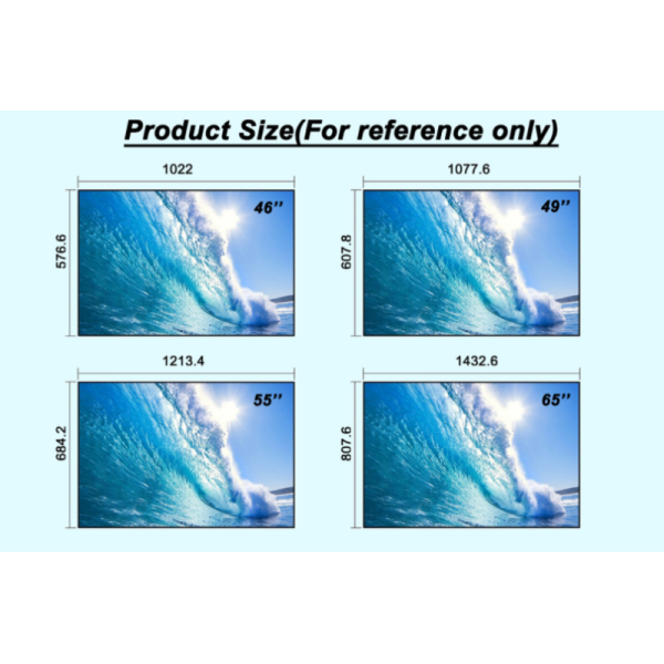 3.5mm Curved LCD Video Wall 49'' 1920X1080 FHD DP Loop LG 700 Nits For Control Room