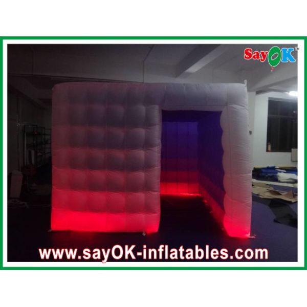 Inflatable Party Decorations Bright Lighting Inflatable Photo Booth Fire-Proof Purple Inside L3 X W3 X H3m