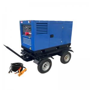 Quality 500A Skid Mounted Trolley Engine Driven Diesel Welding Plant DC AC Generating Set 400A for sale