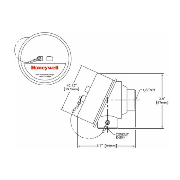Honeywell Pressure Temperature Transmitter STT820 Rigid Probe Assembly Without Thermowell