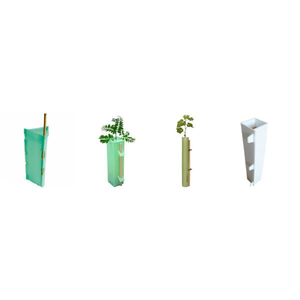 Anti Uv Corrugated Plastic Tree Guard 2mm Thickness
