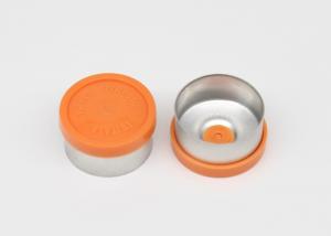 China 13mm Orange Pharmaceutical Injection Vial Caps With Pre-indentation on sale