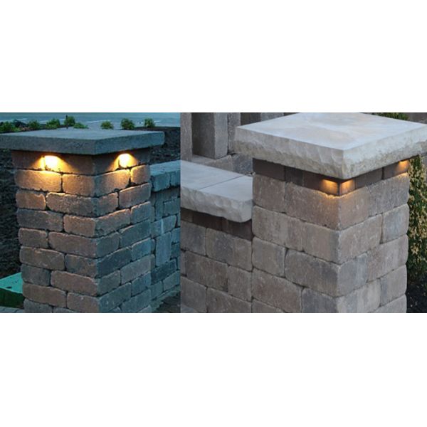 Stone & Brick light LED Hardscape Light for Post Column Lighting, LED Deck & Rail Lighting