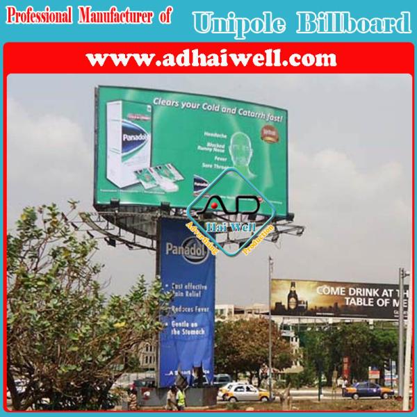Buy Frontlit Three Sided Tower Sign Board (W10 x H6m) at wholesale prices