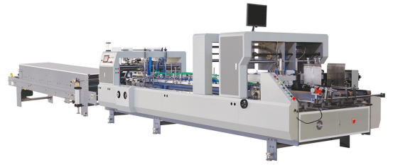 Automatic Single Correction High Speed Box Folder Gluer With Independent Paper Feeding Drive System