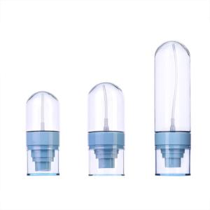 Quality 30ml 50ml Airless Pump Bottles Plastic Vacuum Transparent With Spray Pump for sale