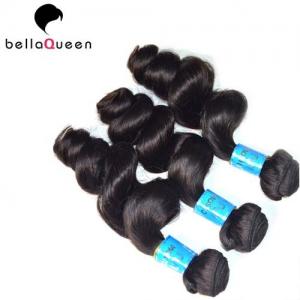 Quality 10 inch - 30 inch Curly Mongolian Hair Extensions , Loose Wave Human Hair Weave for sale