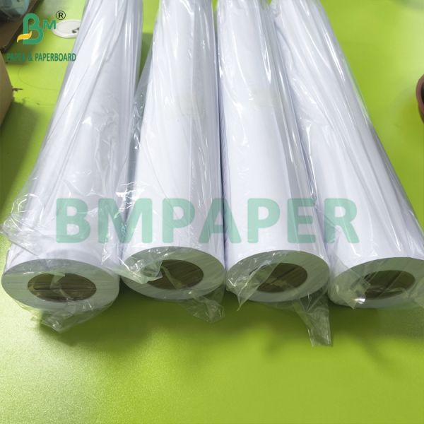Plotter Inkjet Bond Paper 80gsm For Large Format CAD Inkjet Printing Plotter Inkjet Bond Paper 80gsm For Large Format CAD Inkjet Printing