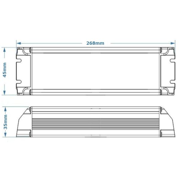 Aluminum Alloy IP40 DALI LED Controller With Output Short Circuit Protection