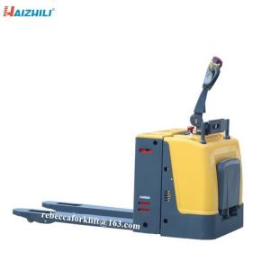 Quality 2000kg Electric Powered Pallet Truck With Folding Footplate Easy Operation for sale