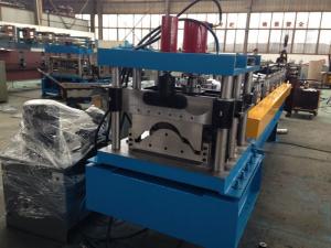 Quality Steel Roof Ridge Cap Roll Forming Machine Press Step Type Mobile Protective Mesh for sale