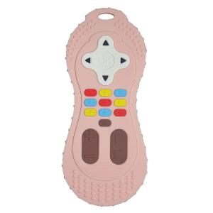 China Custom Color Silicone Teether Toy Remote Control Shape Silicone Chew Toy on sale