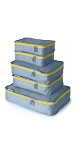 Packing Cubes, Set of 5 Packing Cubes for Suitcases, Travel Bags Organizer for Luggage