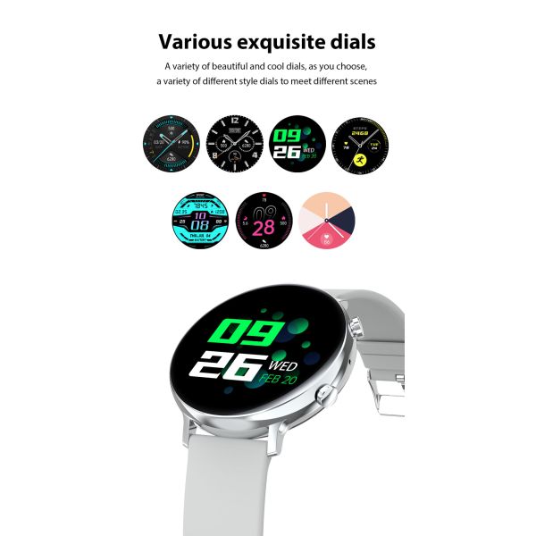 Remote Control Full Touch Screen Smartwatch Zinc Alloy Middle Frame For NFC