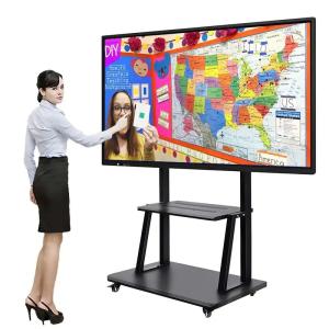 China 55 Inch Multi Touch Interactive Whiteboard , Intelligent Interactive Flat Panel Display on sale