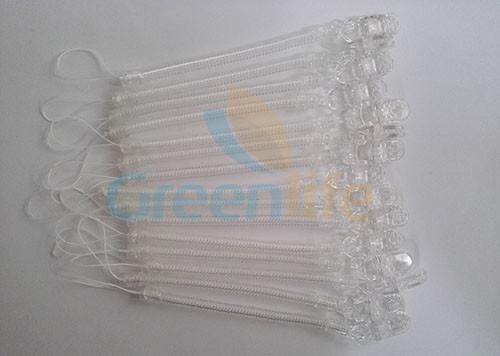 Buy Multi-usage Clear Spiral Spring Lanyard w/Plastic Alligator Clip and Strip Loop for Attaching Pocket at wholesale prices