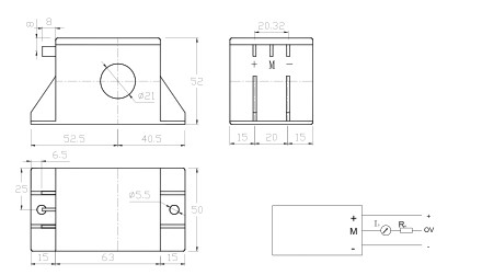 Null Balance Closed Loop Hall Effect Current Sensor TBC-U Series