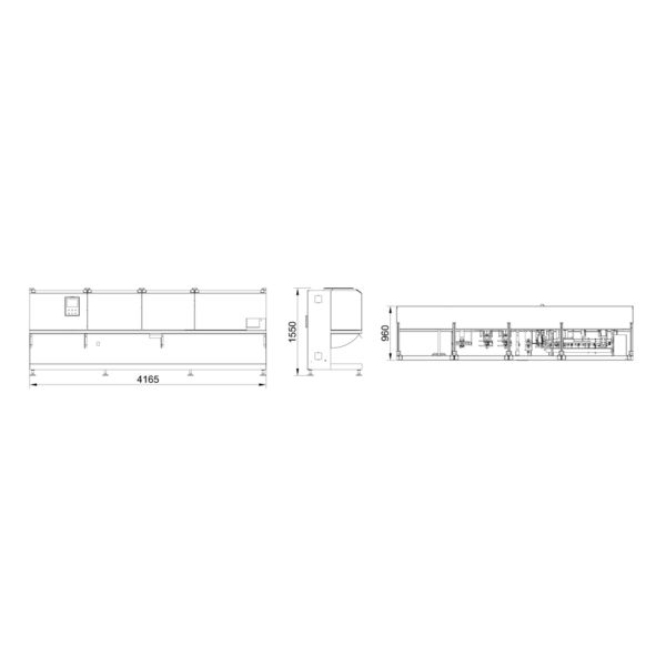 SUS304 Frame Fully Automatic Horizontal Roll Film Bagging Machine For Powder / Particle