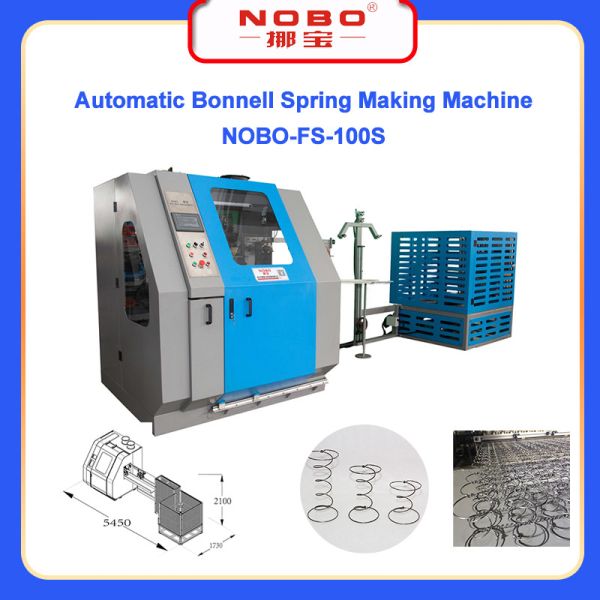 Automatic Mattress Spring Making Machine 1.8-2.4mm Wire Diameter