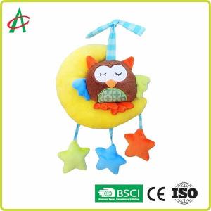 Quality EN71 No Irritation Hanging Moon And Star Baby Plush Toys for sale