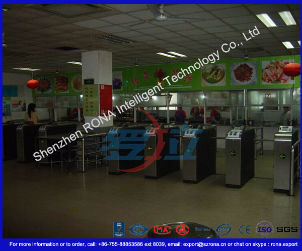 Semi - Automatic Tripod Turnstile Gate , Pedestrian Access Waist High Turnstiles