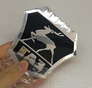 China New model Custom Chrome plastic ABS car badges emblems and auto car logo metal emblems badge factory on sale