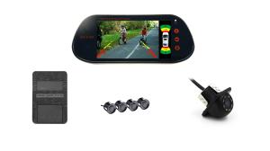 China Full Touch Vehicle Backup Sensors 2 Ways Video Input Back Vision Parking System on sale