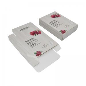 China Custom Paper White Cosmetic Packaging Boxes For Facial Mask on sale
