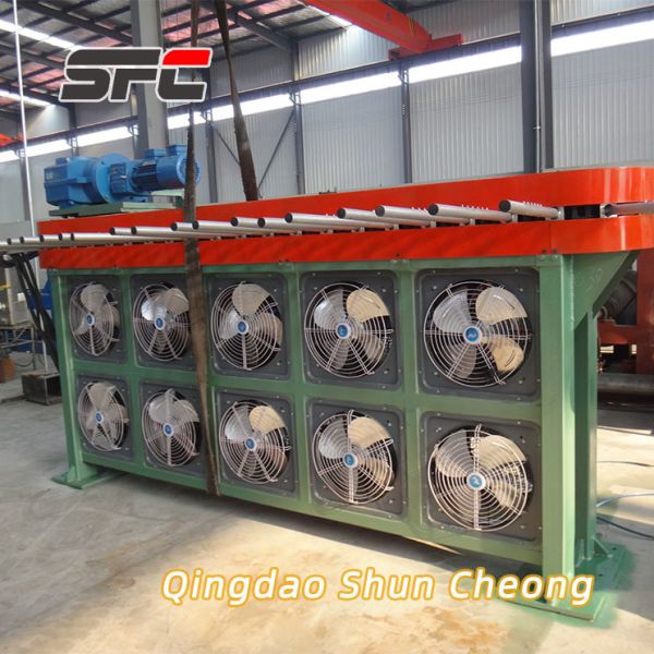 Hanging rod type rubber batch off machine view 6