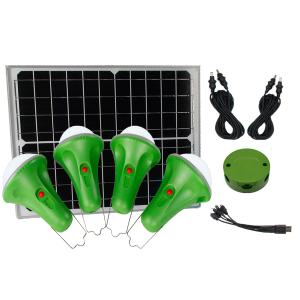 Quality Led Light Solar Power Kit Solar Panel Charge Home Lighting System Power Indoor Kit With 4 Lamps for sale
