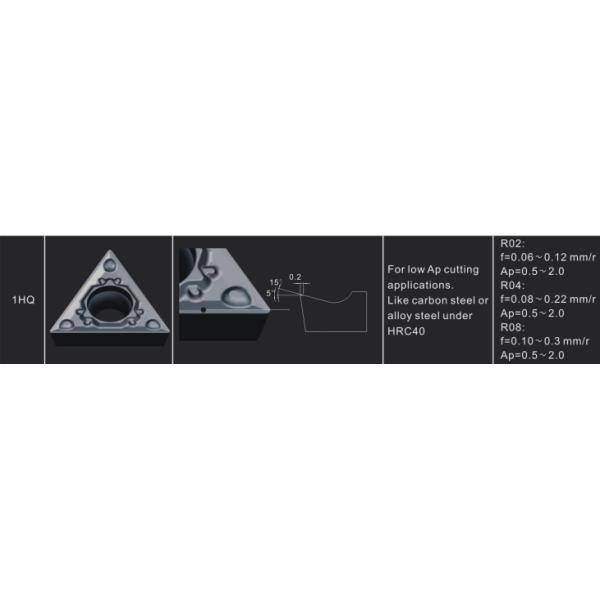 High Performance Hard Turning Inserts / Diamond Turning Inserts Lightweight VBMT VBMT11
