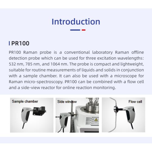 Hastelloy Stainless Steel Raman Probe Online High Temperature Raman Analysis System