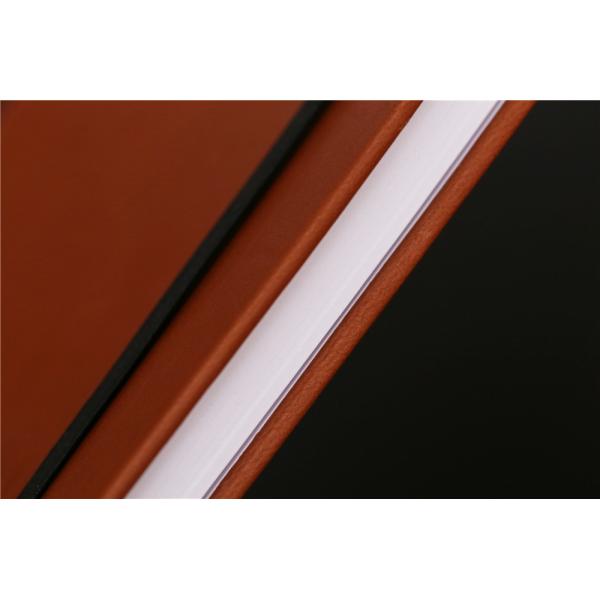 Brown Leather Weekly Monthly Academic Planner Premium Thick Paper With Pen Loop