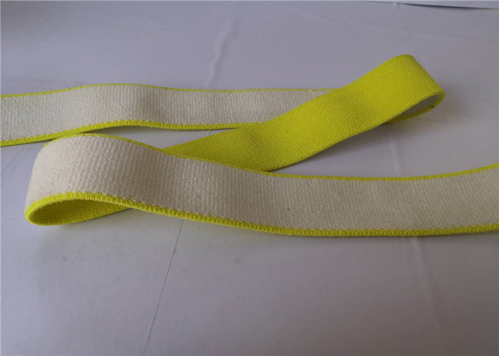 Quality 4 Cm Knitted Polyester Elastic Webbing Yellow Custom Strong Patterned for sale
