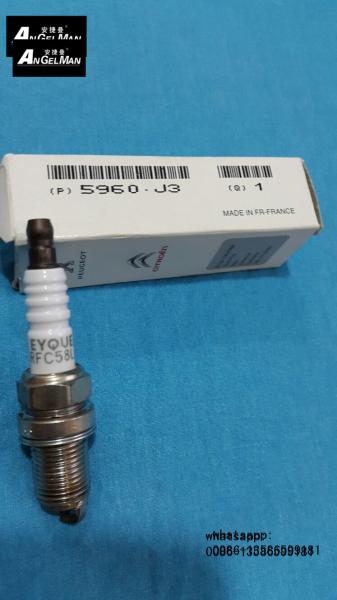 Buy 5960.J3 Peugeot Copper Spark Plugs RFC58LZK ,single electrode copper Spark Plug at wholesale prices